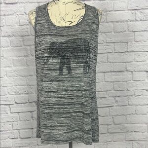 Charcoal Elephant Graphic Women's Tank Top